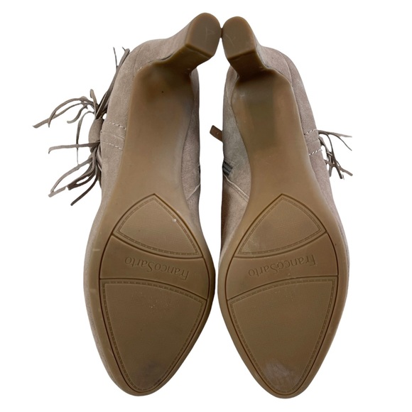 Franco Sarto Harrah Suede Tassel Ankle Boots Size 11M - Picture 7 of 15